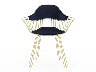 NODO - Metal garden chair with armrests _ Myface