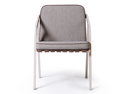 RIBBON - Fabric garden chair with armrests _ Myface