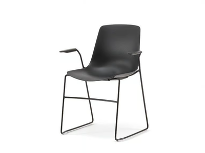 JAVA PLASTIC 01 P - Sled base training chair with armrests _ Nahu