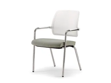 KOS WHITE AIR 02 - Chair with armrests _ Nahu