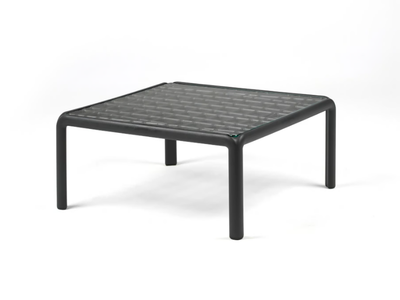 KOMODO - Square glass garden side table _ Nardi