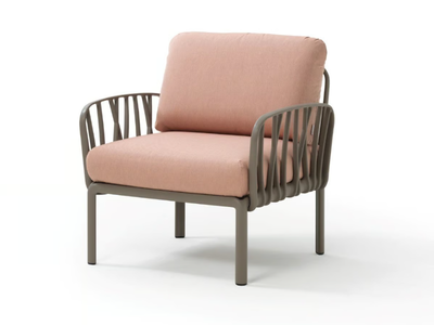 KOMODO - Upholstered fabric armchair with armrests _ Nardi