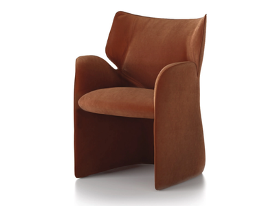 BEAT - Upholstered easy chair with armrests _ Natuzzi Italia