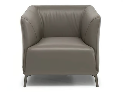 DODI - Leather armchair with armrests _ Natuzzi Italia