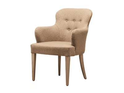 EVELYNE PO04 - Tufted fabric chair with armrests _ New Life