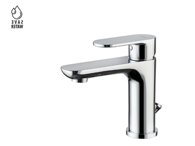EXTRO - Countertop single handle washbasin mixer with pop up waste _ newform