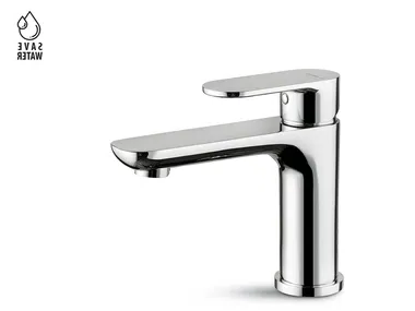 EXTRO - Single handle countertop washbasin mixer without waste _ newform