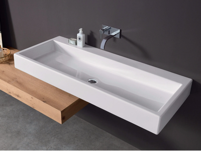 COOL - Rectangular ceramic washbasin _ Nic
