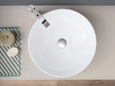 OVVIO BACINELLA - Countertop round ceramic washbasin _ Nic