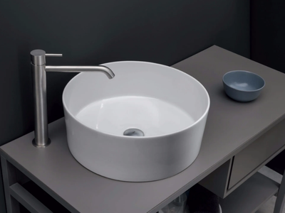 OVVIO VASO - Countertop round ceramic washbasin _ Nic