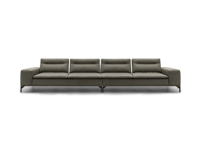 PACIFIC SQUARE - 4 seater leather sofa _ NICOLINE