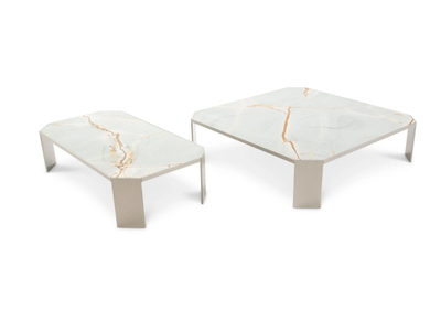 PICASSO - Rectangular marble coffee table _ NICOLINE