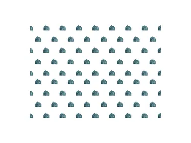 HOUSE BLUE - Motif wallpaper _ Nidi