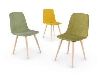 POD WOODY - Upholstered chair _ Nidi