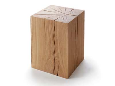 BIENNALE - Low wooden stool _ Nikari