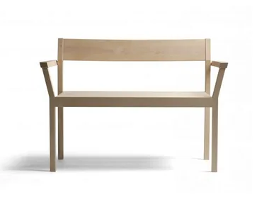 PERIFERIA KVI5 - Wooden bench with back _ Nikari
