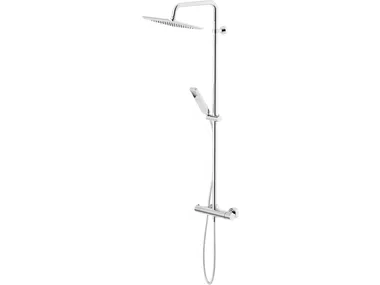 ACQUAVIVA - Wall-mounted thermostatic shower panel with overhead shower _ Nobili