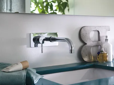 LIVE - Wall-mounted washbasin mixer _ Nobili
