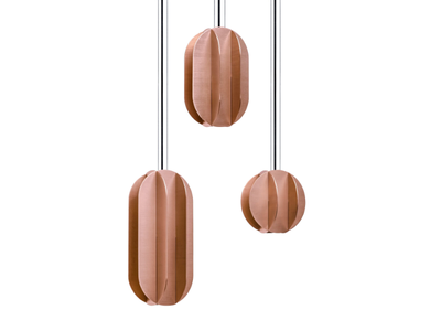 EL CS2 THREE LAMP SET - LED copper pendant lamp _ NOOM