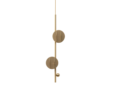 EL VERTICAL CS1 - LED brass pendant lamp _ NOOM