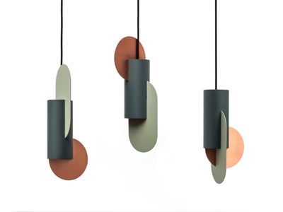 SUPREMATIC CS1 THREE LAMP SET - LED metal pendant lamp _ NOOM