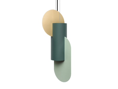 SUPREMATIC TWO CS5 - LED brass pendant lamp _ NOOM