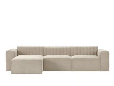 RIFF - Modular 3 seater fabric sofa with chaise longue _ NORR11