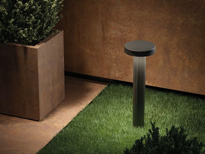 DISC - LED powder coated aluminium bollard light _ Novalux