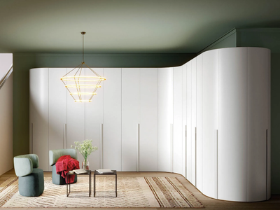 ALFA CURVO - Corner sectional wardrobe _ Novamobili