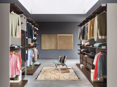BEN - Corner sectional walk-in wardrobe _ Novamobili