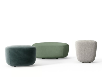 LOTO - Fabric pouf with removable lining _ Novamobili