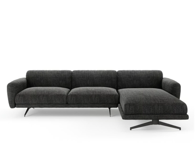 NOA - Sectional fabric sofa with chaise longue _ Novamobili