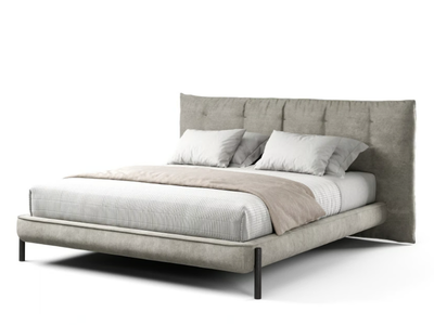 TUFTÉ - Double bed with upholstered headboard _ Novamobili