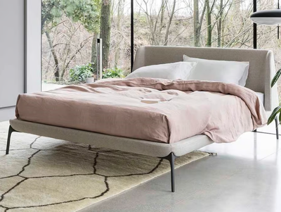 VELVET - Upholstered double bed _ Novamobili
