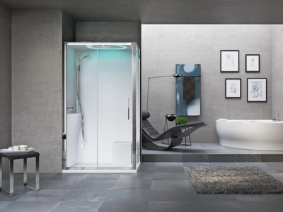 EON 2P - Multifunction corner shower cabin _ NOVELLINI