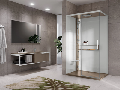 GLAX 2 2.0 2P - Multifunction corner shower cabin _ NOVELLINI