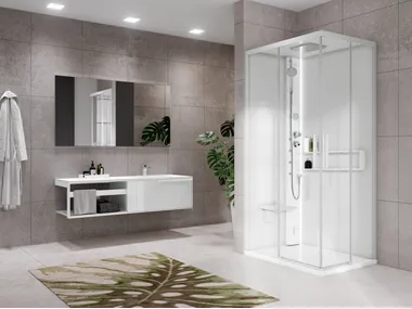 GLAX 2 2.0 A - Multifunction corner shower cabin _ NOVELLINI