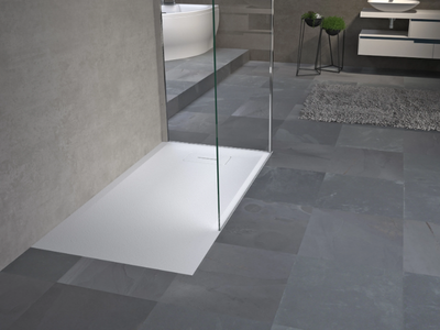 NOVOSOLID - Stone effect rectangular shower tray _ NOVELLINI