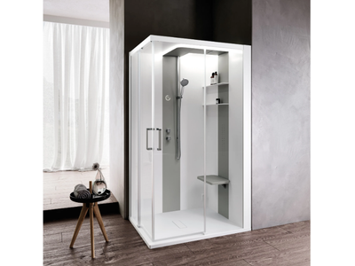 SKILL A - Multifunction corner shower cabin _ NOVELLINI