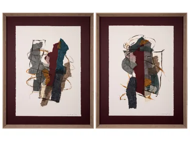 Asuan I & II - Paper Painting _ NOVOCUADRO ART COMPANY