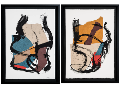 Castilla I & II - Paper Painting _ NOVOCUADRO ART COMPANY