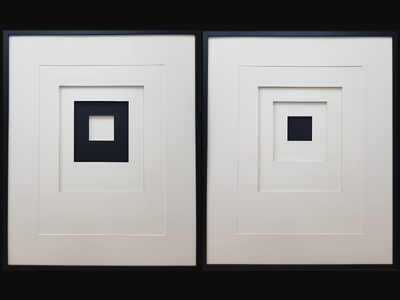 DIMENSION I & II - Paper Painting _ NOVOCUADRO ART COMPANY