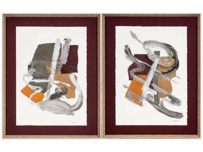 Juno I & II - Paper Painting _ NOVOCUADRO ART COMPANY