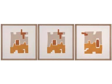 Perfiles Ocre I & II - Paper Painting _ NOVOCUADRO ART COMPANY
