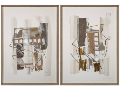 Taos I & II - Paper Painting _ NOVOCUADRO ART COMPANY