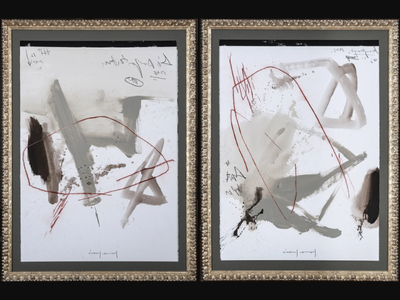 VERSALLES I & II - Paper Painting _ NOVOCUADRO ART COMPANY