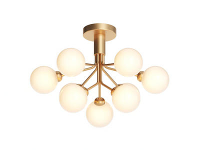 APIALES 9 OPAL - Blown glass ceiling lamp _ Nuura