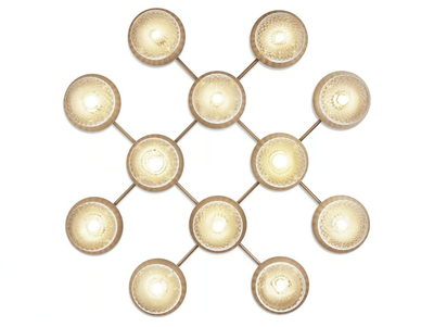 LIILA 12 OPTIC - Blown glass wall lamp / ceiling lamp _ Nuura