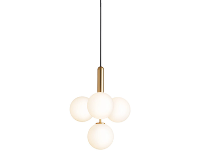 MIIRA 4 BRASS OPAL - LED opal glass pendant lamp _ Nuura