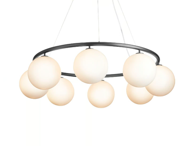 MIIRA 8 CIRCULAR OPAL - LED opal glass pendant lamp _ Nuura